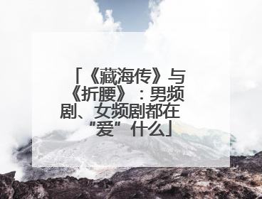 《藏海传》与《折腰》：男频剧、女频剧都在“爱”什么