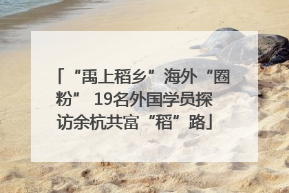 “禹上稻乡”海外“圈粉” 19名外国学员探访余杭共富“稻”路