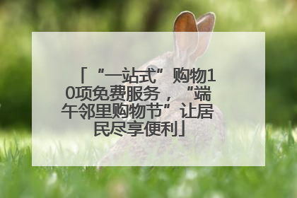 “一站式”购物10项免费服务，“端午邻里购物节”让居民尽享便利