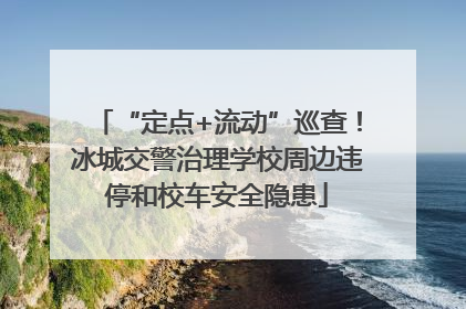 “定点+流动”巡查！冰城交警治理学校周边违停和校车安全隐患