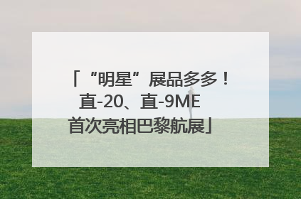 “明星”展品多多！直-20、直-9ME首次亮相巴黎航展