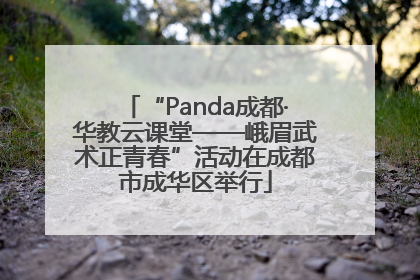 “Panda成都·华教云课堂——峨眉武术正青春”活动在成都市成华区举行