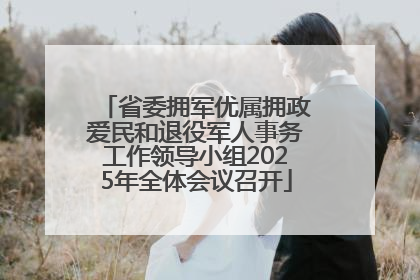 省委拥军优属拥政爱民和退役军人事务工作领导小组2025年全体会议召开