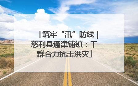 筑牢“汛”防线｜慈利县通津铺镇：干群合力抗击洪灾