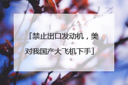 禁止出口发动机，美对我国产大飞机下手