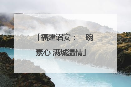 福建诏安：一碗素心 满城温情