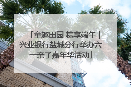 童趣田园 粽享端午｜兴业银行盐城分行举办六一亲子嘉年华活动