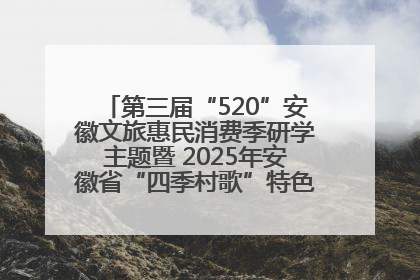 第三届“520”安徽文旅惠民消费季研学主题暨 2025年安徽省“四季村歌”特色展演燃动池州