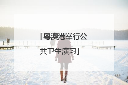 粤澳港举行公共卫生演习