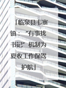 临泉县韦寨镇：“有事找书记”机制为夏收工作保驾护航