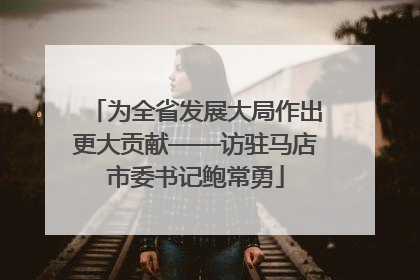 为全省发展大局作出更大贡献——访驻马店市委书记鲍常勇