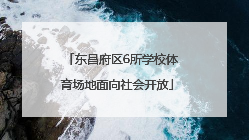 东昌府区6所学校体育场地面向社会开放