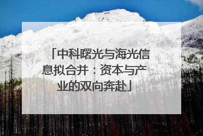中科曙光与海光信息拟合并：资本与产业的双向奔赴