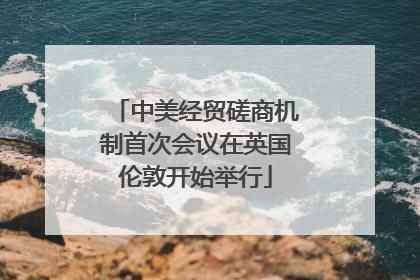 中美经贸磋商机制首次会议在英国伦敦开始举行