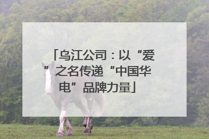 乌江公司：以“爱”之名传递“中国华电”品牌力量