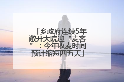 乡政府连续5年敞开大院迎“麦客”：今年收麦时间预计缩短四五天