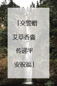 交警赠艾草香囊 传递平安祝福