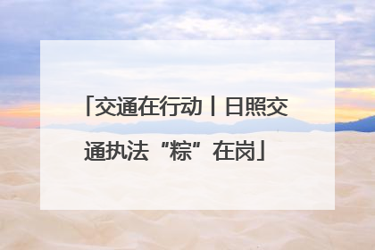 交通在行动丨日照交通执法“粽”在岗