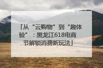 从“云购物”到“趣体验”：黑龙江618电商节解锁消费新玩法