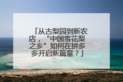 从古梨园到新农店，“中国雪花梨之乡”如何在拼多多开启新篇章？