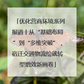 优化营商环境系列报道丨从“基础布局”到“多维突破”，宿迁交通物流绘就转型增效新画卷