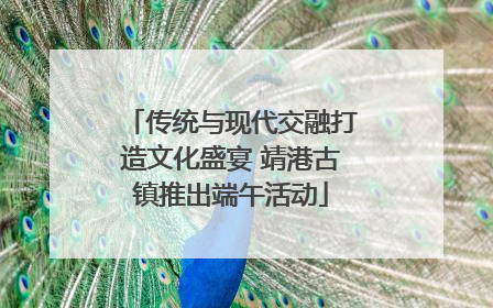 传统与现代交融打造文化盛宴 靖港古镇推出端午活动