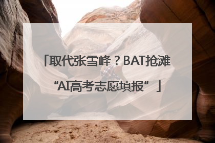 取代张雪峰？BAT抢滩“AI高考志愿填报”
