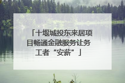 十堰城投东来居项目畅通金融服务让务工者“安薪”