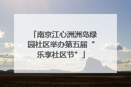 南京江心洲洲岛绿园社区举办第五届“乐享社区节”