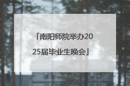 南阳师院举办2025届毕业生晚会