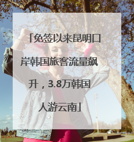 免签以来昆明口岸韩国旅客流量飙升，3.8万韩国人游云南