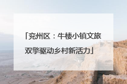 兖州区：牛楼小镇文旅双擎驱动乡村新活力