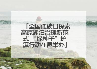 全国低碳日探索高原湖泊治理新范式 “绿种子”护滇行动在昆举办
