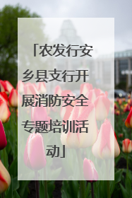 农发行安乡县支行开展消防安全专题培训活动