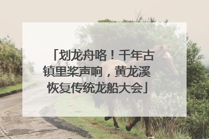 划龙舟咯！千年古镇里桨声响，黄龙溪恢复传统龙船大会
