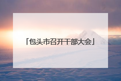 包头市召开干部大会