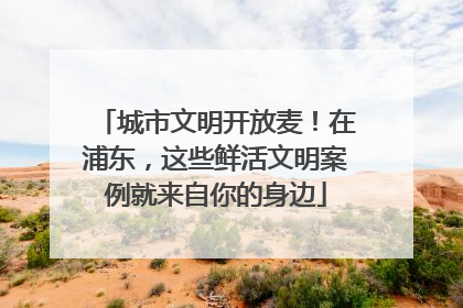 城市文明开放麦！在浦东，这些鲜活文明案例就来自你的身边