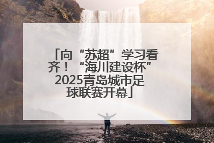 向“苏超”学习看齐！“海川建设杯”2025青岛城市足球联赛开幕