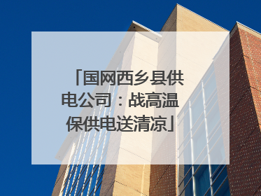 国网西乡县供电公司：战高温保供电送清凉