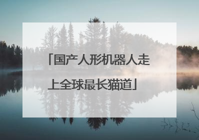 国产人形机器人走上全球最长猫道