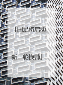 国足将启动新一轮换帅