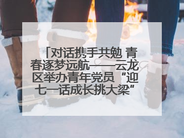 对话携手共勉 青春逐梦远航——云龙区举办青年党员“迎七一话成长挑大梁”交流活动
