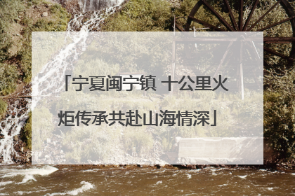宁夏闽宁镇 十公里火炬传承共赴山海情深