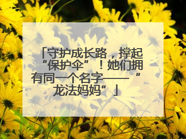 守护成长路，撑起“保护伞”！她们拥有同一个名字——“龙法妈妈”