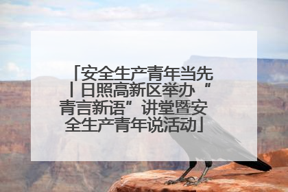 安全生产青年当先丨日照高新区举办“青言新语”讲堂暨安全生产青年说活动