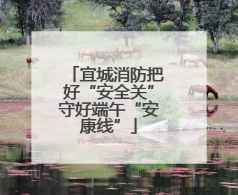 宜城消防把好“安全关”守好端午“安康线”