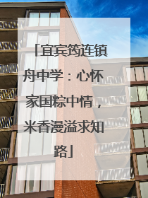 宜宾筠连镇舟中学：心怀家国粽中情，米香漫溢求知路
