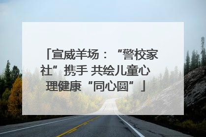 宣威羊场：“警校家社”携手 共绘儿童心理健康“同心圆”