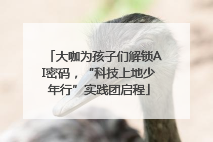 大咖为孩子们解锁AI密码，“科技上地少年行”实践团启程
