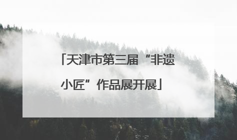 天津市第三届“非遗小匠”作品展开展